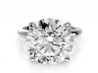 Engagement ring Selina 5ct 3D print model