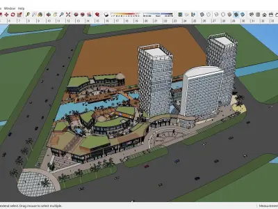 Sketchup Shopping Center E2 3D model
