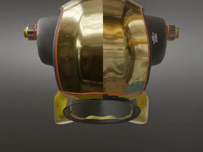 Sci fi Helmet 2 Low-poly 3D model