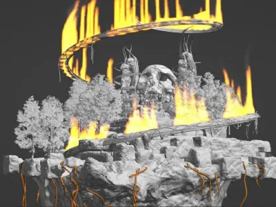 Float Island - Yokai Land 3D model