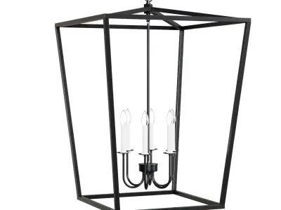 Living District Maddox 6 Light Chandelier 3D model