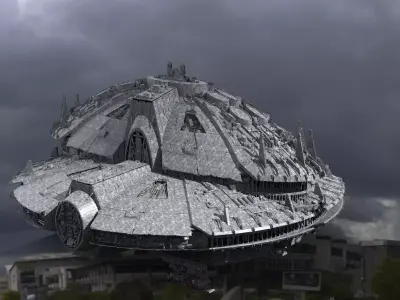 Jupiter alien Temple 1 design 3D model