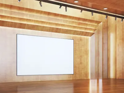 Stage  theater stadium Low-poly 3D model