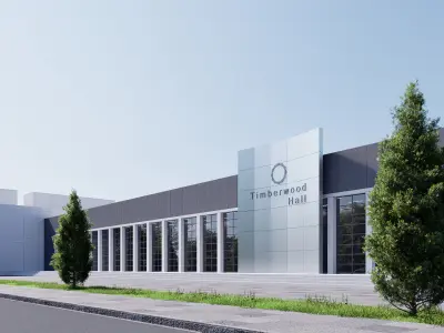 Convention Center Low-poly 3D model