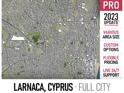 Larnaca  Low-poly 3D model