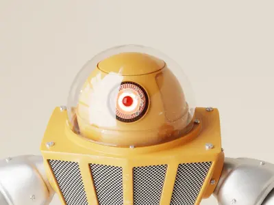 Robot V16 Low-poly 3D model