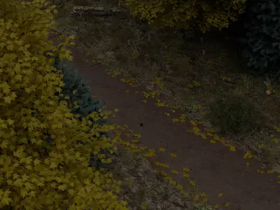  Realistic forest 3D model