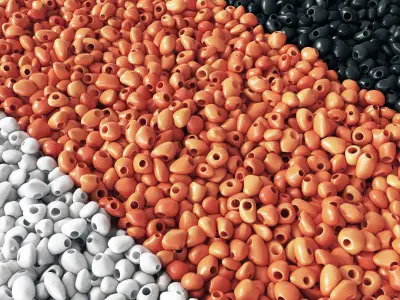 Gravel hole low decorative n1 3D model