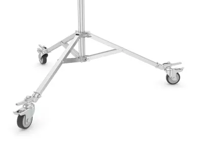 Stands - Wheels - Operating Poles Module Silver 3D model