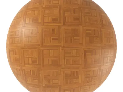 Parquet - Laminate - Wooden floor 4 in 1 3D model 6