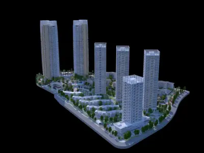 Shenzhen Merchants Shuangxi Garden 3D model