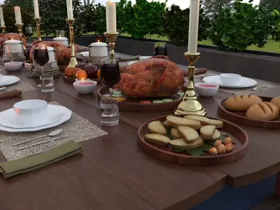 Give Thanks Feast 3D model