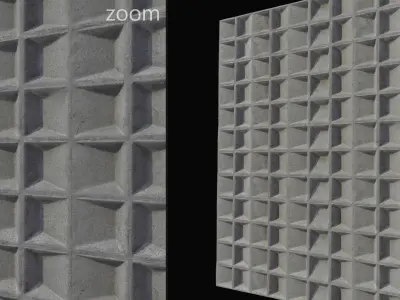 Floor and wall construction surfaces set1 UE Low-poly 3D model