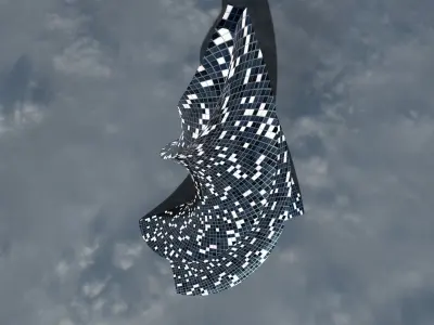 Futuristic Skyscraper 3D model