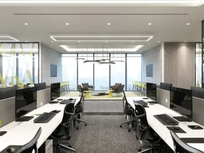 Set 2 - VRay C4D - 4 x Scenes 3D Model Pack