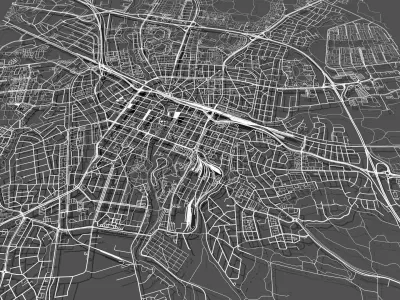 Cityscape Orebro Sweden  3D model