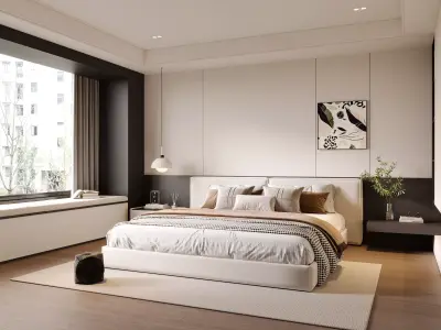 Master bedroom 3D model 3D model