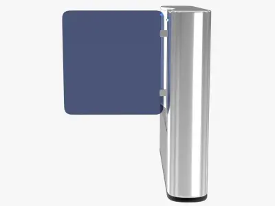 Turnstiles Collection stainless steel turntable with door 3D model