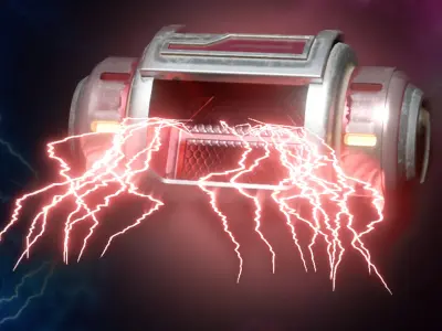 3D Tudor Lightning Geometry Node 3D model