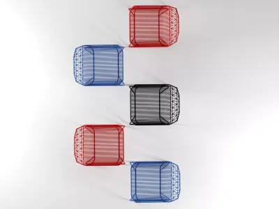 Farmhouse wire chair 3D model