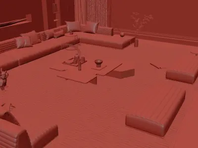 living room 3D model