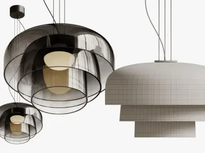 Pendant light Levels Fume 3D model