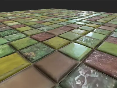 Green Tiles 2 - Texture Texture