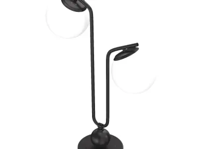Hamilton Tl-2 Globe Light Metal And Marble 3D model