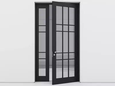Aluminium door 177 3D model
