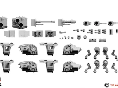 Valour Korps - Heavy Battle Walker 3D print model