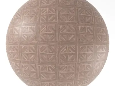 Parquet - Laminate - Wooden floor 4 in 1 3D model 28