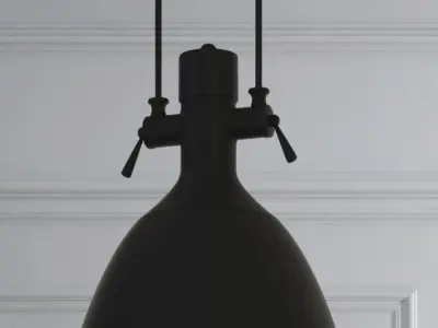 Hanging lamp Romatti T1 Black Loft Steampunk Spotlight 3D model