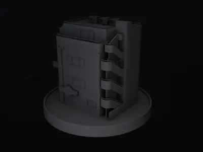 Shibuya building 3D model