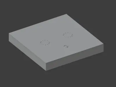 Sonoff Touch T1 2ch Wifi Switch Cover 3D print model