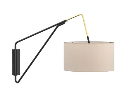 Overarching Mid-Century Sconce 3D model