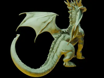 Swole Dragon  3D print model