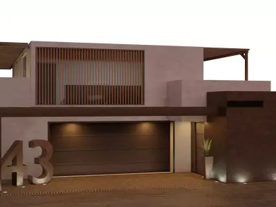 Simple home 3d model Free 3D model