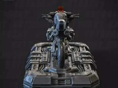  Iron Moped Bike 052-F 100mm and 32mm 3D print model