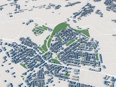 Amman City Jordan 3D model