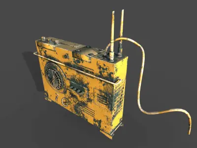 sci-fi 7G router 3D model