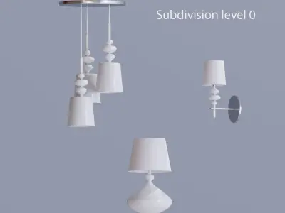Set White Light 3D model