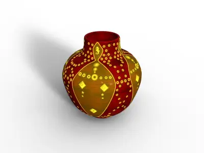 Tribal House Props Low-poly 3D model