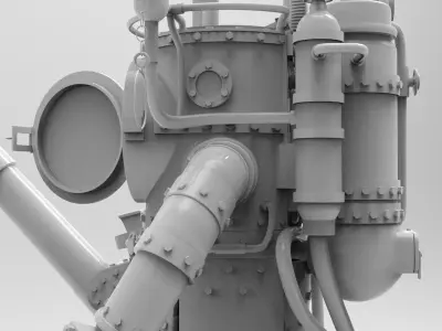 Steampunk Robot 3D model
