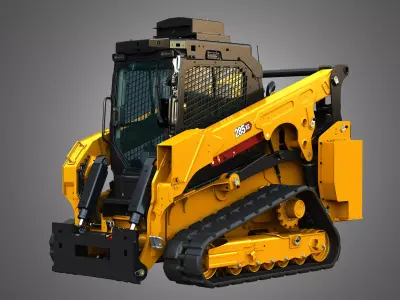 285XE Compact Track Loader - Bucket 3D model