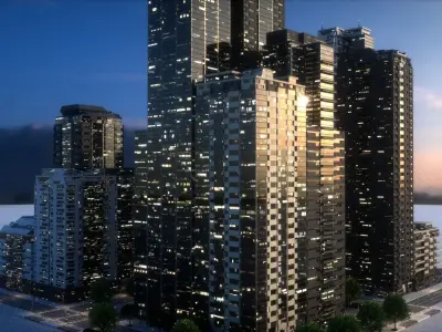 City Block Type B29 3D model