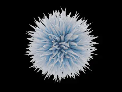 Fluffy ball 3D model