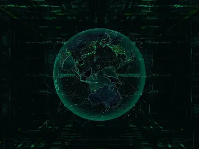 Hologram Planet Earth For Cinema4d 3D model