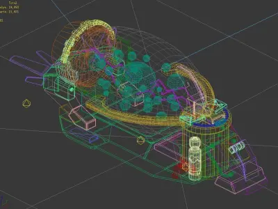 Functional mechanical object - conveyor 3D model