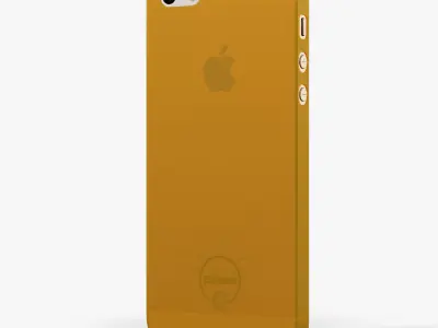Apple iPhone 5S with Case Ozaki Jelly Low-poly 3D model