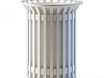 Street Trash Bin 3D model
